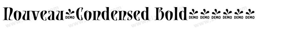 Nouveau-Condensed Bold字体转换